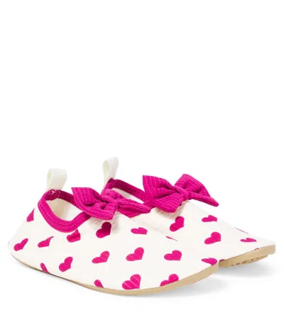 KONGES SLOJD BOW-DETAIL PRINTED SEERSUCKER BOOTIES