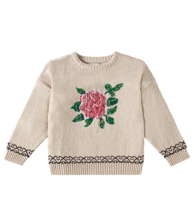 KONGES SLOJD KONGES SLØJD CAROLA FLORAL WOOL SWEATER
