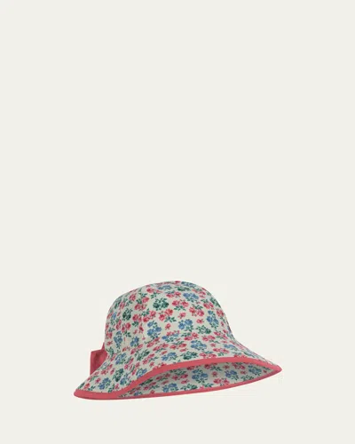 KONGES SLOJD GIRL'S EDITH FLORAL-PRINT SUN HAT