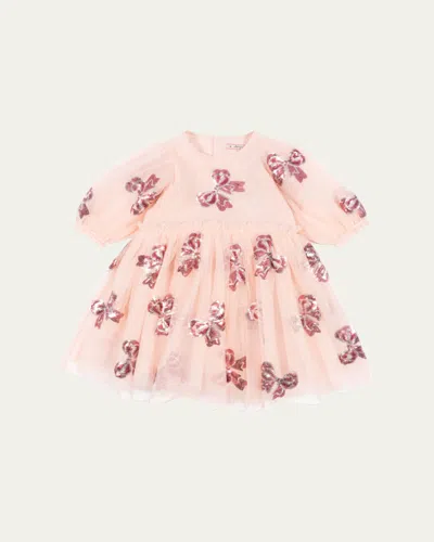 KONGES SLOJD GIRL'S YVONNE TULLE EMBELLISHED BOWS FAIRY DRESS
