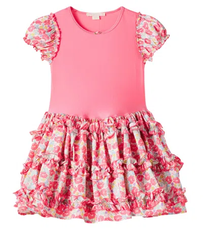 KONGES SLOJD KONGES SLØJD ADELINE RUFFLED FLORAL JERSEY DRESS