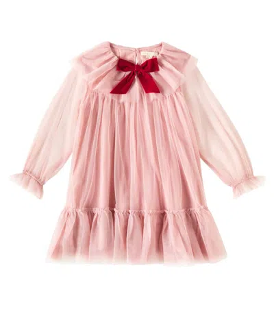 KONGES SLOJD KONGES SLØJD BOW-DETAIL TULLE DRESS