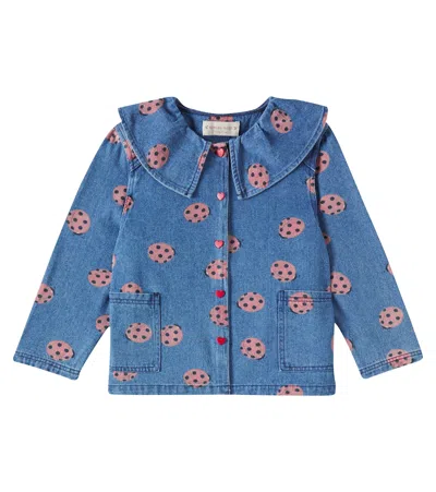KONGES SLOJD KONGES SLØJD MAGOT PRINTED DENIM SHIRT