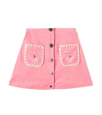 KONGES SLOJD KONGES SLØJD LUCKY EMBROIDERED COTTON SKIRT