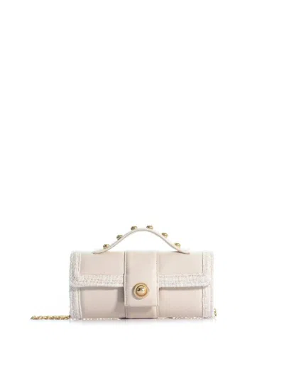 KOORELOO THE AMALFI ALLONGÉ LEATHER BAG IN IVORY