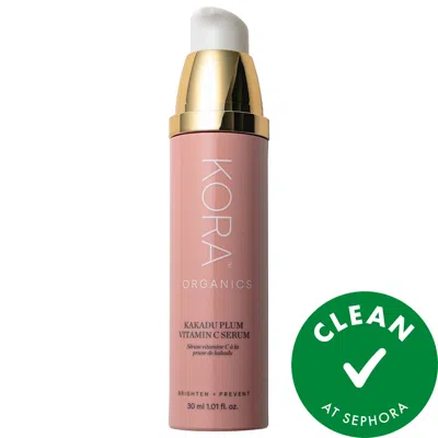 KORA ORGANICS KAKADU PLUM BRIGHTENING VITAMIN C SERUM WITH HYALURONIC ACID 1 OZ / 30 ML