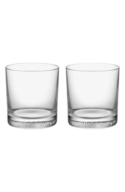 KOSTA BODA KOSTA BODA LIMELIGHT SET OF 2 DOUBLE OLD FASHION GLASSES