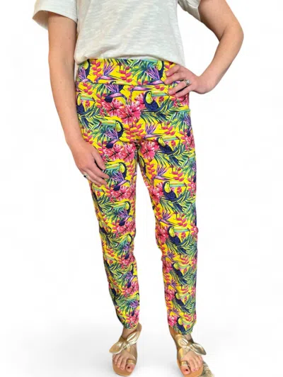 KRAZY LARRY PULL ON 28" ANKLE PANTS IN TUCAN