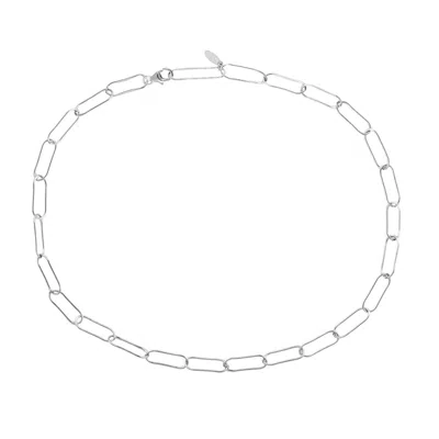 KRIS NATIONS WOMEN'S LARGE LINK CHAIN NECKLACE - STERLING SILVER