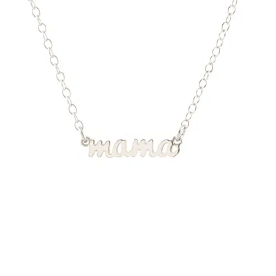 KRIS NATIONS WOMEN'S MAMA CHARM NECKLACE STERLING SILVER