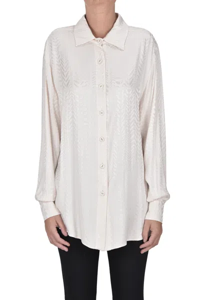 KRISTINA TI JACQUARD SATIN SHIRT