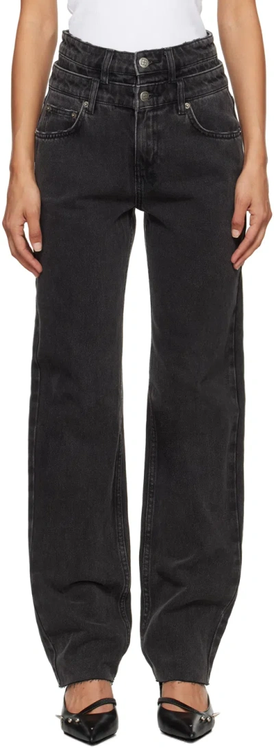KSUBI BLACK PLAYBACK REWORK SHADOW JEANS