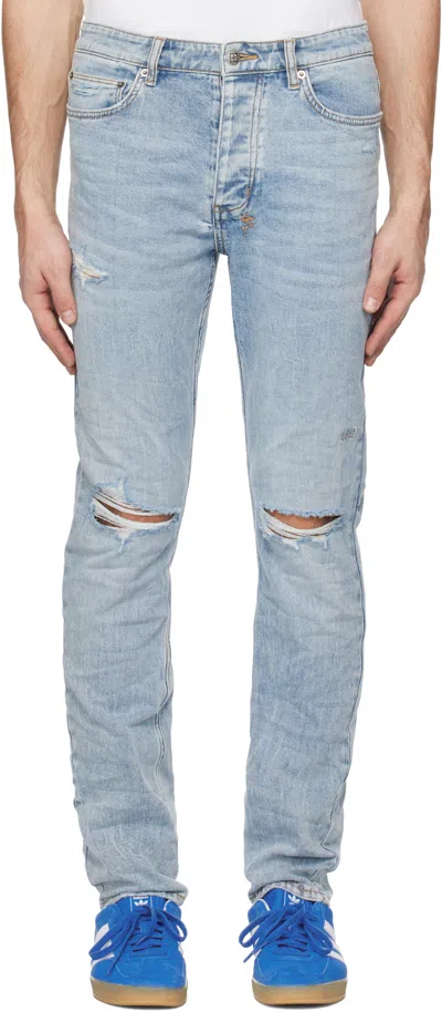 KSUBI BLUE CHITCH REKON TRASHED JEANS