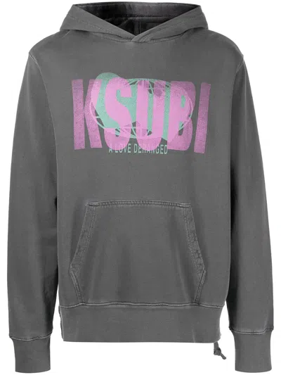 KSUBI DERANGED KASH LOGO-PRINT HOODIE