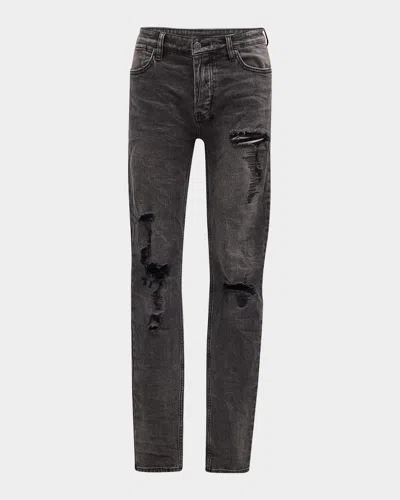 KSUBI MEN'S VAN WINKLE ANGST TRASHED SKINNY JEANS