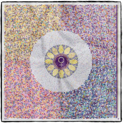 KUEEN WOMEN'S SILK SCARF - MILLEFIORI - LUCE