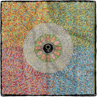 KUEEN WOMEN'S SILK SCARF - MILLEFIORI