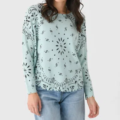 KUJTEN MELA BANDANA SWEATER IN VERT PASTEL