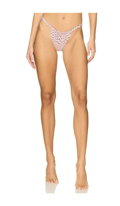 KULANI KINIS RUCHED THONG BIKINI BOTTOM
