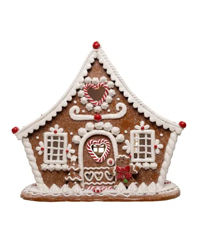 KURT ADLER 7.87-INCH BATTERY OPERATED LED GINGERBREAD HOUSE