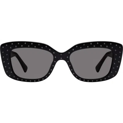 KURT GEIGER KURT GEIGER LONDON 52MM RECTANGULAR SUNGLASSES