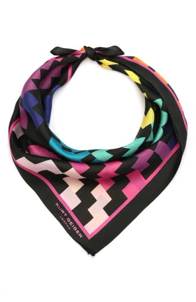 KURT GEIGER KURT GEIGER LONDON RAINBOW SILK SQUARE BANDANA