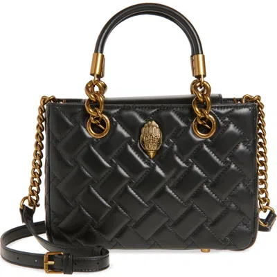 KURT GEIGER KURT GEIGER LONDON SQUARE KENSINGTON QUILTED LEATHER TOP HANDLE BAG