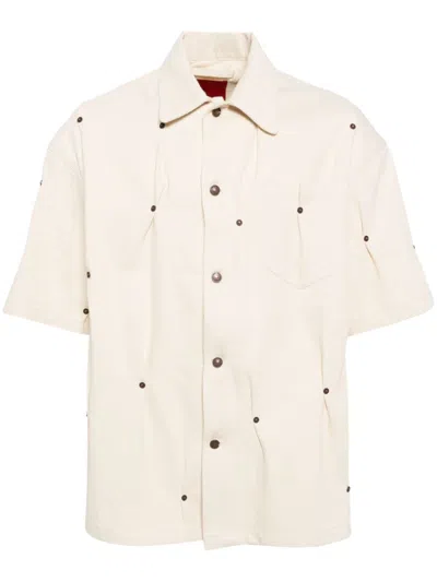 KUSIKOHC MULTI-RIVET SHORT-SLEEVES SHIRT