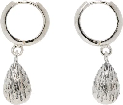 KUSIKOHC SILVER FIRE TEARS EARRINGS