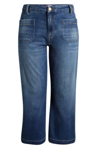 KUT FROM THE KLOTH KUT FROM THE KLOTH MEG PATCH POCKET HIGH WAIST WIDE LEG JEANS