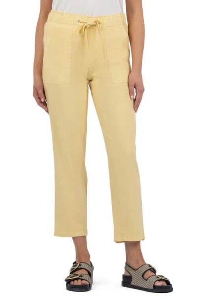 KUT FROM THE KLOTH KUT FROM THE KLOTH ROSALIE LINEN BLEND DRAWSTRING ANKLE PANTS