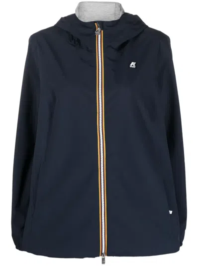 K-WAY R&D MARGUERITE HOODED WINDBREAKER JACKET