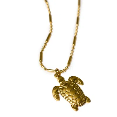 KYBELE STUDIO WOMEN'S TURTLE VOYAGE NECKLACE IN GOLD