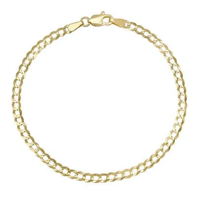 KYLIE HARPER KYLIE HARPER 3.25MM MIAMI CUBAN CURB CHAIN BRACELET IN 14K YELLOW GOLD, 7 INCHES