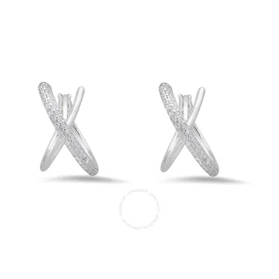 KYLIE HARPER KYLIE HARPER STERLING SILVER CZ HUMMINGBIRD STUD EARRINGS