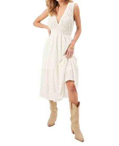 KYLIE PAIGE MALIA MIDI DRESS IN WHITE