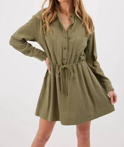 KYLIE PAIGE ROSABELLA MINI DRESS IN GREEN