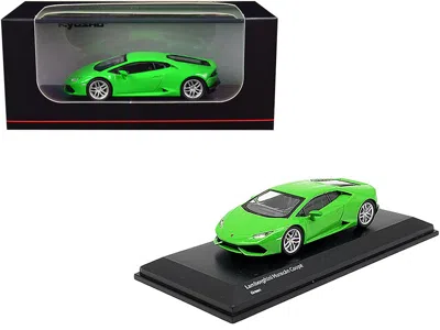 KYOSHO LAMBORGHINI HURACAN COUPE BRIGHT GREEN 1/64 DIECAST MODEL CAR BY KYOSHO