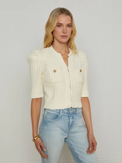 L'AGENCE DELILAH CROPPED CARDIGAN