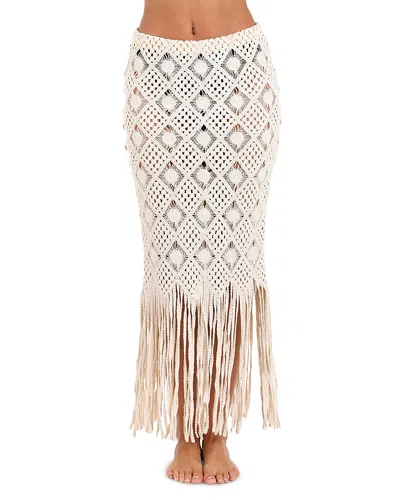 L'AGENCE L'AGENCE MAJORIE DIAMOND CROCHET COVER UP SKIRT