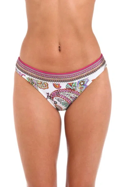 L'AGENCE L'AGENCE NICOLE BRIGHT PAISLEY BIKINI BOTTOMS
