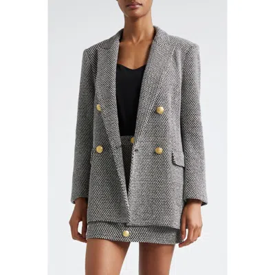L'AGENCE L'AGENCE RIVA DOUBLE BREASTED KNIT BLAZER