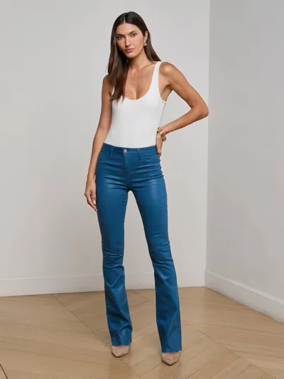 L'AGENCE RUTH COATED STRAIGHT-LEG JEAN