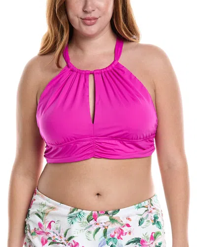 LA BLANCA IG HIGH NECK MIDLINE TOP