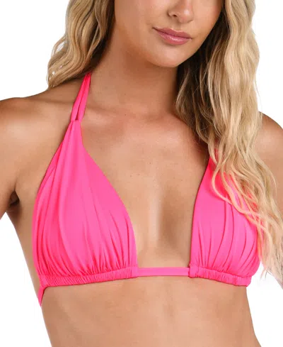 LA BLANCA ISLAND GODDESS HALTER TRIANGLE BIKINI TOP