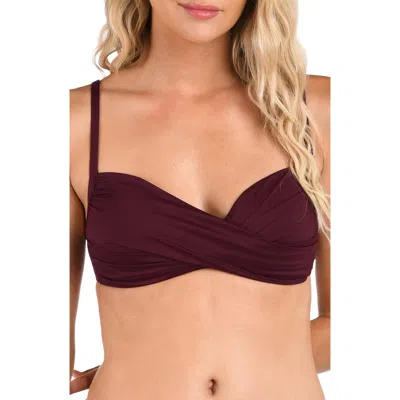 LA BLANCA LA BLANCA ISLAND GODDESS WRAP BIKINI TOP