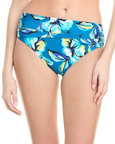 LA BLANCA LA BLANCA MID-WAIST OVERLAP SASH BIKINI BOTTOM