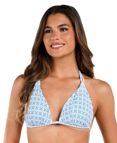 LA BLANCA WOMEN'S RIVERIA RESORT REVERSIBLE HALTER BIKINI TOP