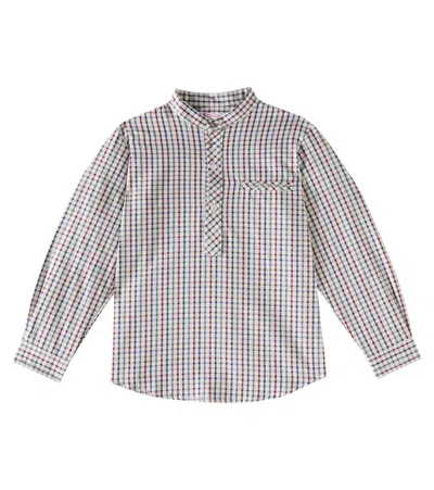 LA COQUETA MATEO CHECKED COTTON SHIRT