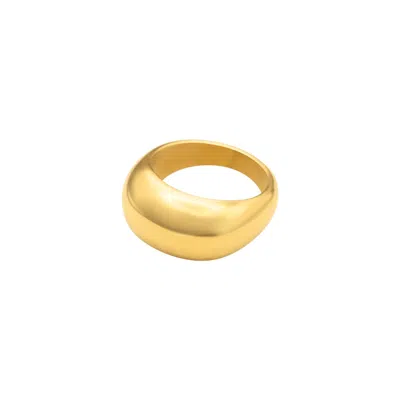 LA CÔTE CLUB WOMEN'S DOME RING GOLD WATER-RESISTANT